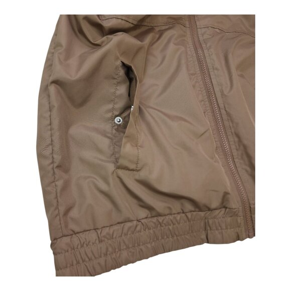 Spyder Men Taupe Hooded Jacket M Hydroweb Water Wind Resistant Breathable Dryweb - Picture 9 of 12